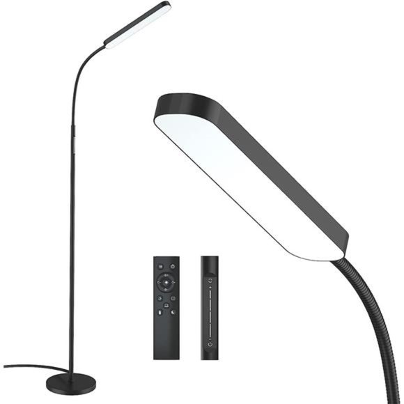 Floor Lamp, 15w/1000lm Bright LED Floor Lamp with 4 Color Temperature & Stepless - Picture 1 of 6